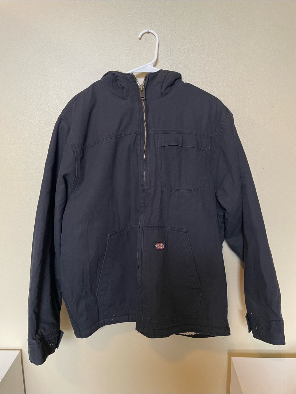 Dickies Black Hooded Lightweight Work Jacket